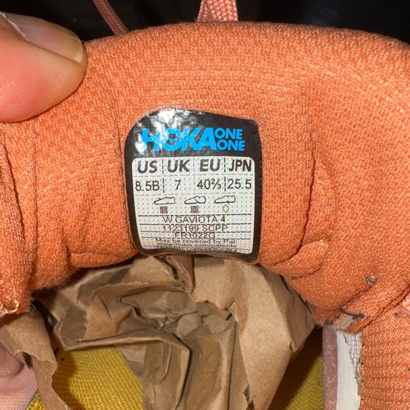 Hoka Women's Coral and Blue Athletic Shoes 8.5 - Picture 7 of 7